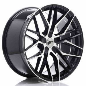 JR Wheels (JR Veljed) JR28 20x10 ET40 5H BLANK Gloss Black Machined Face