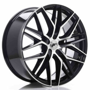 JR Wheels (JR Veljed) JR28 22x9 ET30-45 5H BLANK Gloss Black Machined Face