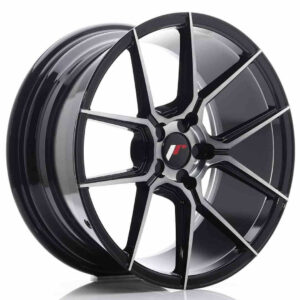 JR Wheels (JR Veljed) JR30 18x8.5 ET20-40 5H BLANK Black Brushed w/Tinted Face