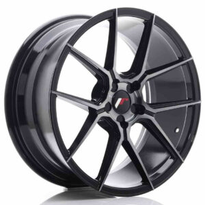 JR Wheels (JR Veljed) JR30 19x8.5 ET35-42 5H BLANK Black Brushed w/Tinted Face