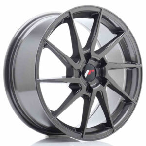 JR Wheels (JR Veljed) JR36 18x8 ET20-52 5H BLANK Hyper Gray