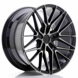 JR Wheels (JR Veljed) JR38 19x9.5 ET20-45 5H BLANK Black Brushed w/Tinted Face