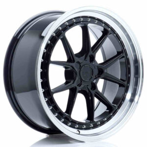 JR Wheels (JR Veljed) JR39 19x8.5 ET15-35 5H BLANK Glossy Black w/Machined Lip