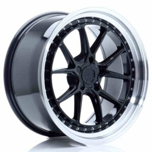 JR Wheels (JR Veljed) JR39 19x9.5 ET15-35 5H BLANK Glossy Black w/Machined Lip