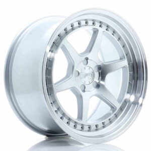 JR Wheels (JR Veljed) JR43 18x9.5 ET15-35 5H BLANK Silver w/Machined Face