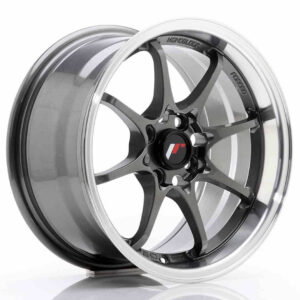 JR Wheels (JR Veljed) JR5 15x8 ET28 4x100 Gun Metal w/Machined Lip