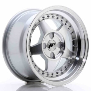 JR Wheels (JR Veljed) JR6 15x8 ET25 4H BLANK Silver Machined Face