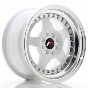JR Wheels (JR Veljed) JR6 15x8 ET25 4x100/108 White w/Machined Lip