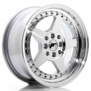 JR Wheels (JR Veljed) JR6 16x7 ET35 4x100/114 Silver Machined Face
