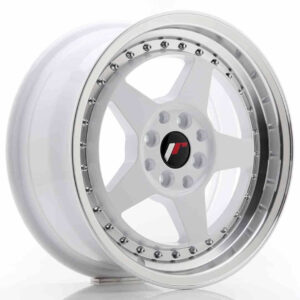 JR Wheels (JR Veljed) JR6 16x7 ET35 4x100/114 White w/Machined Lip