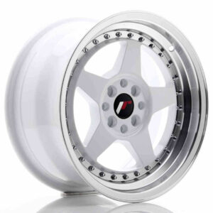 JR Wheels (JR Veljed) JR6 16x8 ET25 4x100/108 White w/Machined Lip