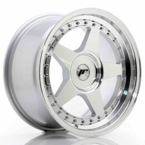 JR Wheels (JR Veljed) JR6 17x9 ET20-35 BLANK Silver Machined Face