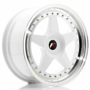 JR Wheels (JR Veljed) JR6 18x8.5 ET20-40 BLANK White w/Machined Lip