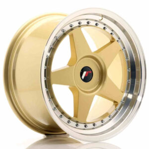 JR Wheels (JR Veljed) JR6 18x9.5 ET20-40 BLANK Gold w/Machined Lip
