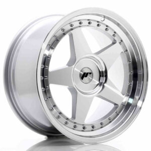 JR Wheels (JR Veljed) JR6 18x9.5 ET20-40 BLANK Silver Machined Face