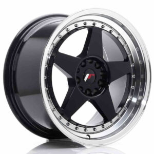 JR Wheels (JR Veljed) JR6 18x9.5 ET22 5x114.3/120 Glossy Black w/Machined Lip