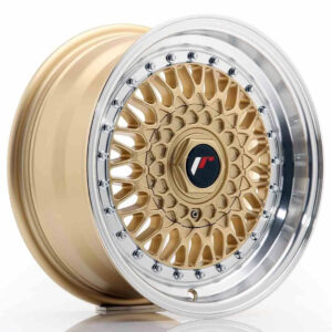 JR Wheels (JR Veljed) JR9 15x7 ET20 4x100/108 Gold w/Machined Lip