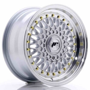 JR Wheels (JR Veljed) JR9 15x7 ET20 BLANK Silver w/Machined Lip