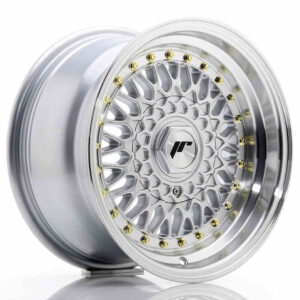 JR Wheels (JR Veljed) JR9 15x8 ET15 4x100/114 Silver w/Machined Lip