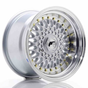 JR Wheels (JR Veljed) JR9 15x9 ET10 BLANK Silver w/Machined Lip