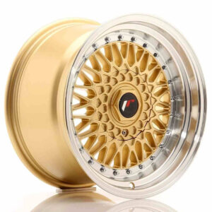 JR Wheels (JR Veljed) JR9 16x9 ET20 4x100/108 Gold w/Machined Lip