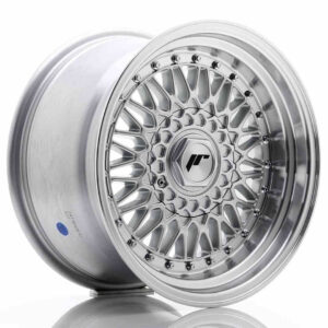 JR Wheels (JR Veljed) JR9 16x9 ET20 4x100/108 Silver w/Machined Lip+Silver Rivets