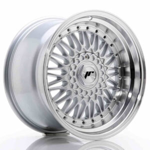 JR Wheels (JR Veljed) JR9 17x10 ET20 5x112/120 Silver w/Machined Lip+Silver Rivets