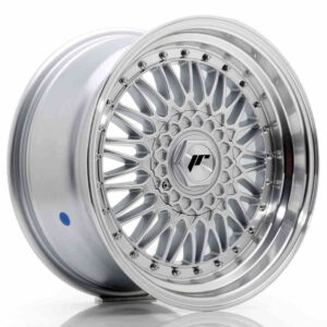 JR Wheels (JR Veljed) JR9 17x8.5 ET20-35 BLANK Silver w/Machined Lip+Silver Rivets