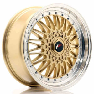 JR Wheels (JR Veljed) JR9 18x8 ET35-40 BLANK Gold w/Machined Lip