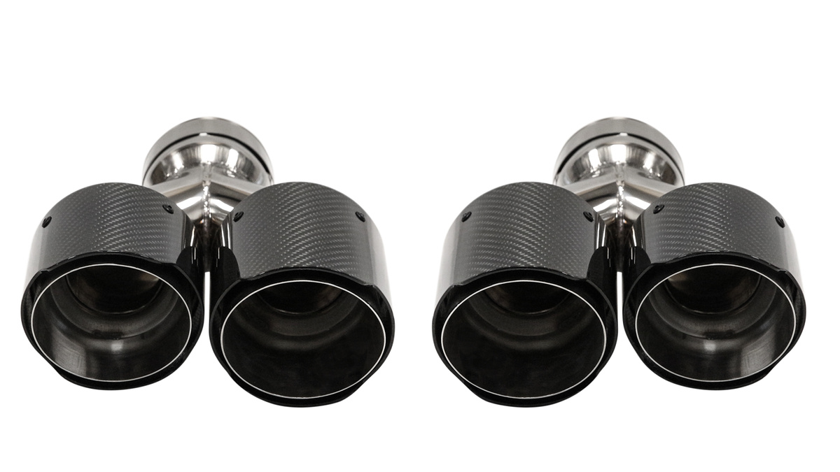 Summutiots Type:08 101mmx2 inlet 76mm Carbon Läikiv kit