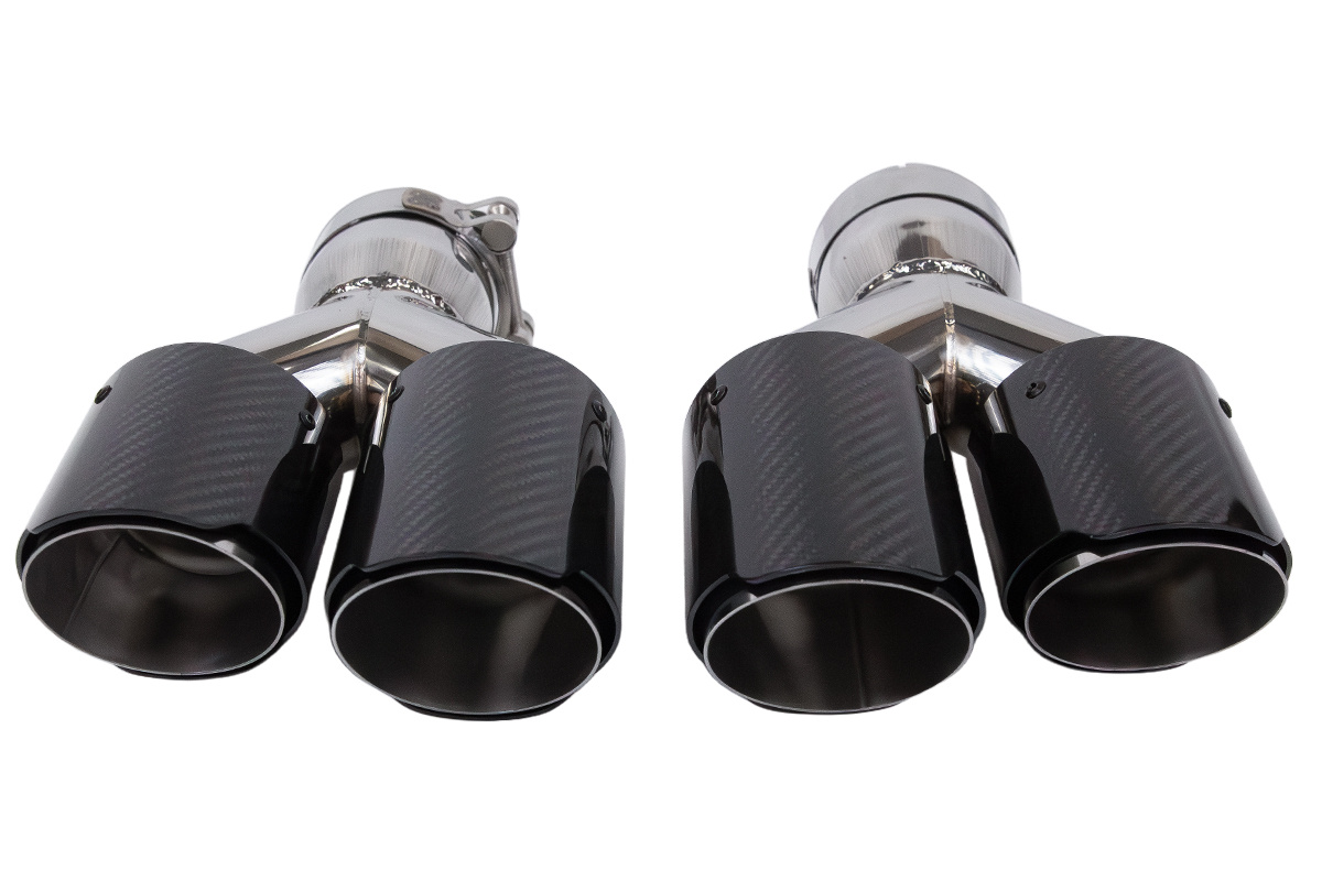 Summutiots Type:08 89mmx2 inlet 76mm Carbon Läikiv kit
