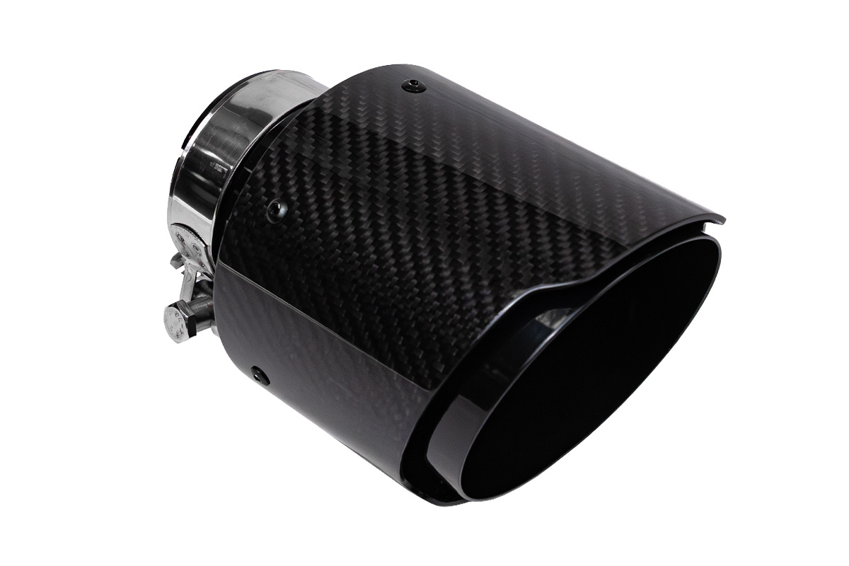 Summutiots Type:09 114mm inlet 70mm Carbon Läikiv