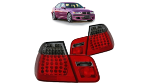 Tuled BMW 3 E46 Facelift tagumine LED punane-Smoked