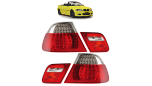Tuled BMW 3 E46 tagumine LED punane-Clear