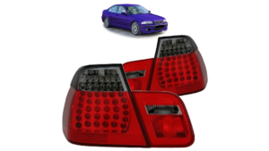 Tuled BMW 3 E46 tagumine LED punane-Smoked