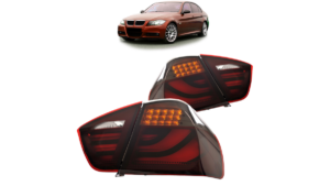 Tuled BMW 3 E90 tagumine LED punane-Smoked