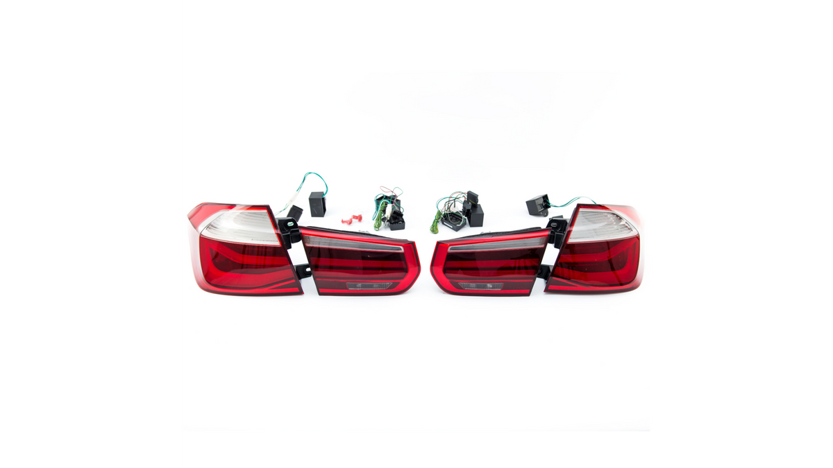 Tuled BMW 3 F30 F80 tagumine LED punane