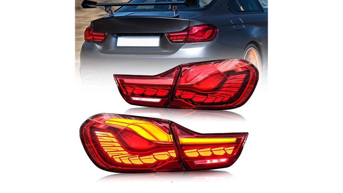 Tuled BMW 4 F32 F82 F33 F83 tagumine Dynamic LED punane