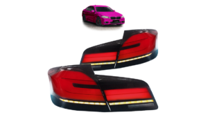 Tuled BMW 5 F10 tagumine Dynamic LED punane