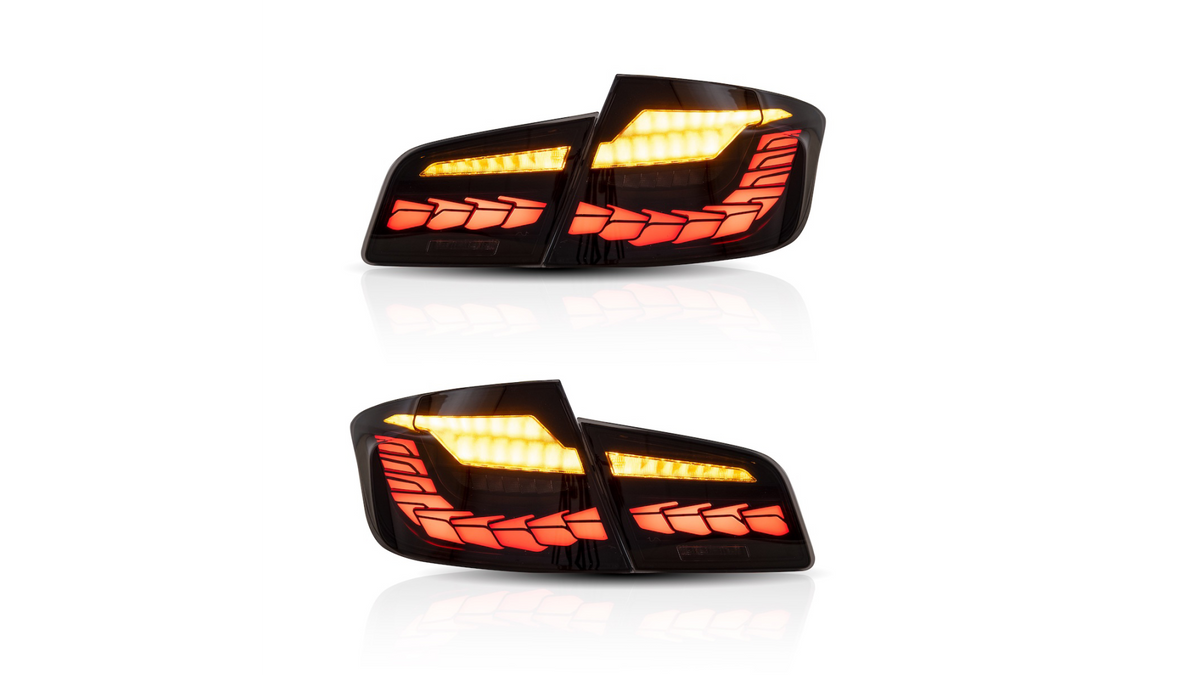 Tuled BMW 5 F10 tagumine Dynamic LED Smoked