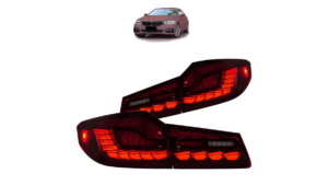 Tuled BMW 5 G30 F90 tagumine Dynamic LED punane
