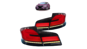Tuled BMW 5 G30 F90 tagumine Dynamic LED punane