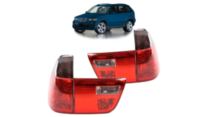Tuled BMW E53 X5 tagumine punane/Smoked