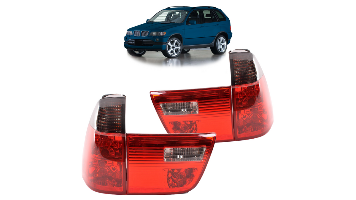 Tuled BMW E53 X5 tagumine punane/Smoked