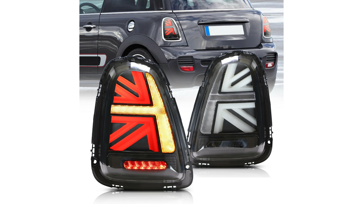 Tuled MINI R56 tagumine LED Smoked