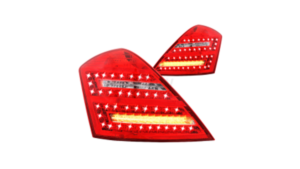 Tuled Mercedes-Benz S W221 tagumine LED punane-Clear