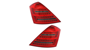 Tuled Mercedes-Benz S W221 tagumine LED punane-Smoked