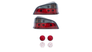 Tuled PEUGEOT 106 tagumine Crystal punane Smoked