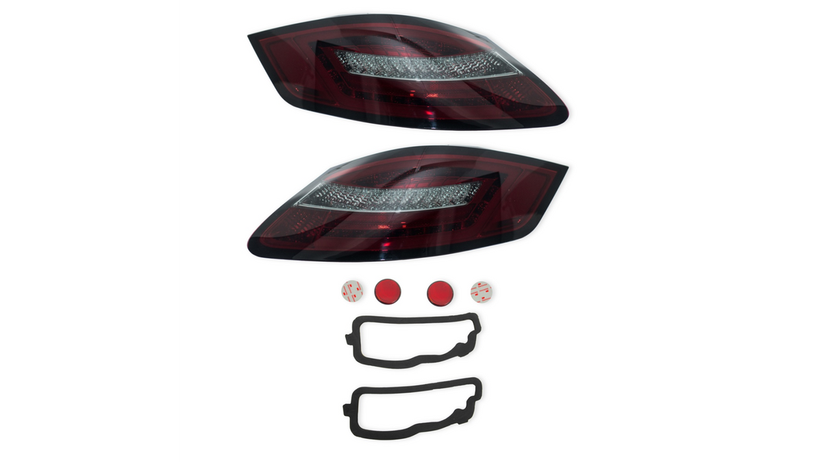 Tuled PORSCHE BOXSTER 987 tagumine Dynamic LED punane