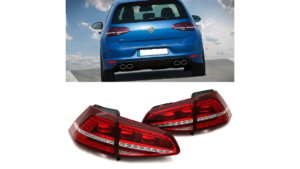 Tuled Volkswagen Golf 7 tagumine Dynamic LED punane